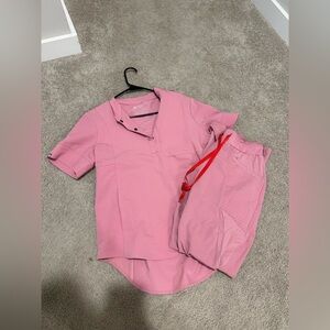 FIGS light pink scrub set